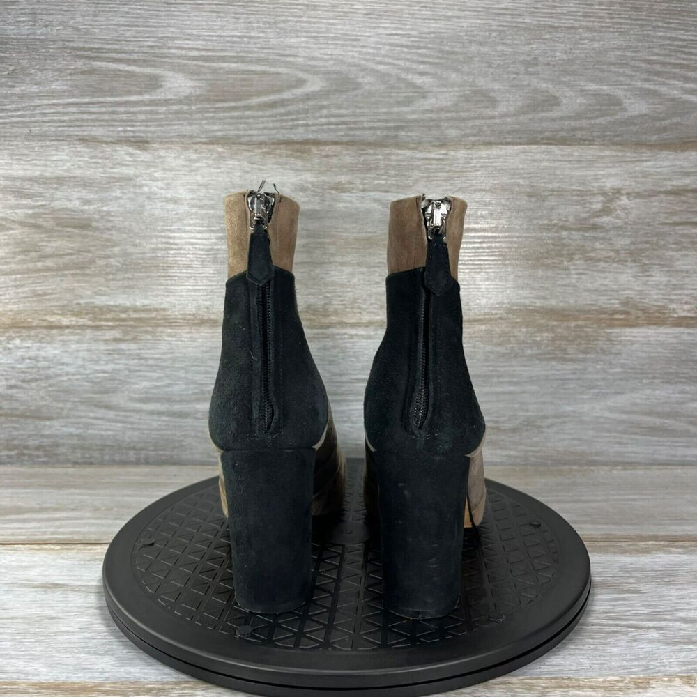 Grigiarancio Color Block Suede Heeled Ankle Boots… - image 4